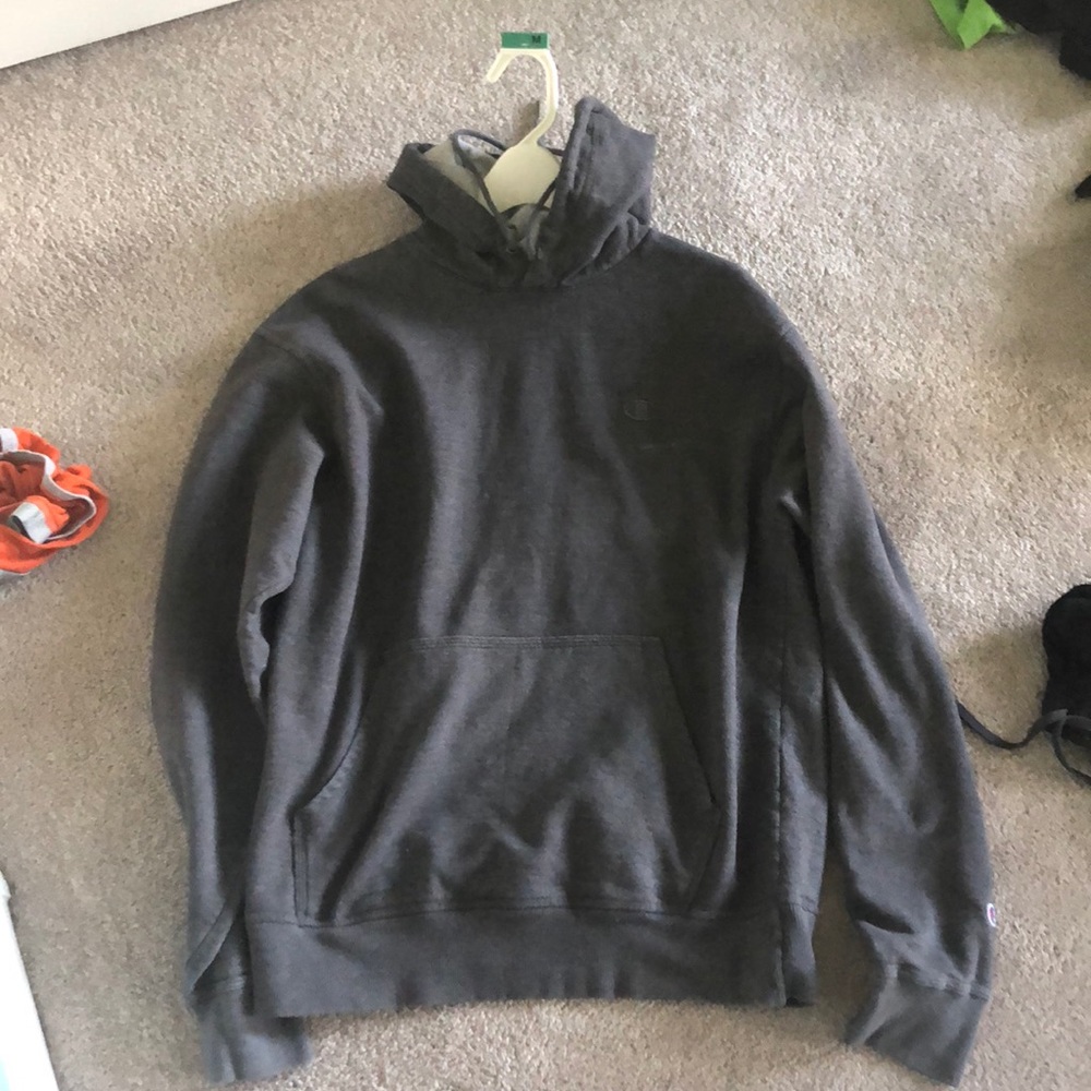 Gray champion hoodie